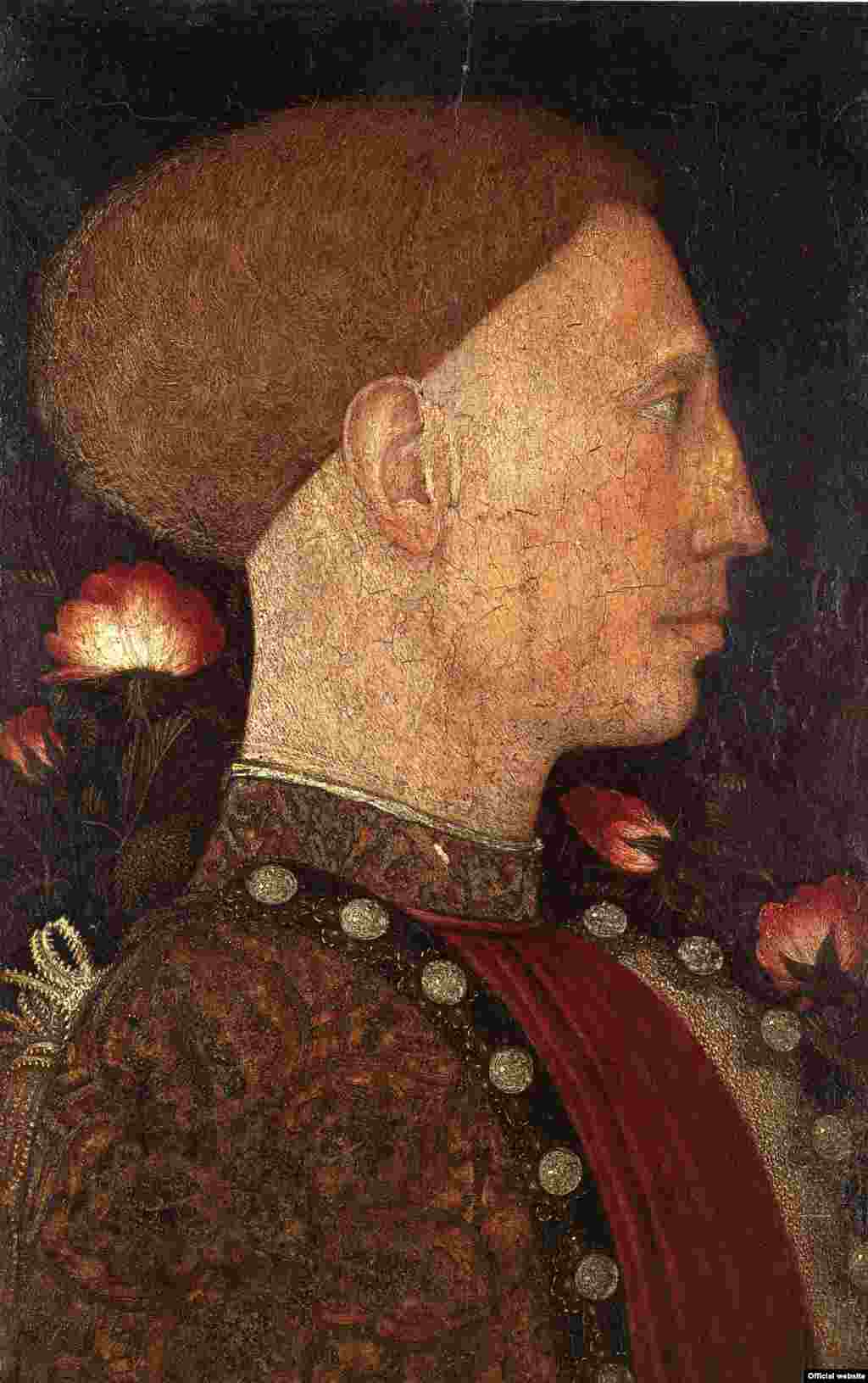 Pisanello (Antonio Pisano) Portret al lui Leonello d'Este, c. 1444, Bergamo, Accademia Carrara © Accademia Carrara, Bergamo (photo: Bode Musem press service courtesy)
