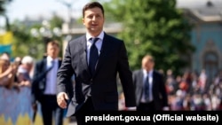 Ուկրաինայի նախագահ Վլադիմիր Զելենսկին երդմնակալության արարողության ժամանակ, Կիև, 20-ը մայիսի, 2019թ․
