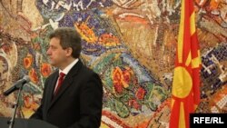 Претседателот Ѓорѓе Иванов се обраќа пред преставниците на дипломатскиот кор во Македонија 