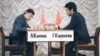 Garry Kasparov (right) the enfant terrible of Soviet chess who in 1985 dethroned the Kremlin’s favorite player, Anatoly Karpov (left), squaring off against Karpov in Moscow in 1984.