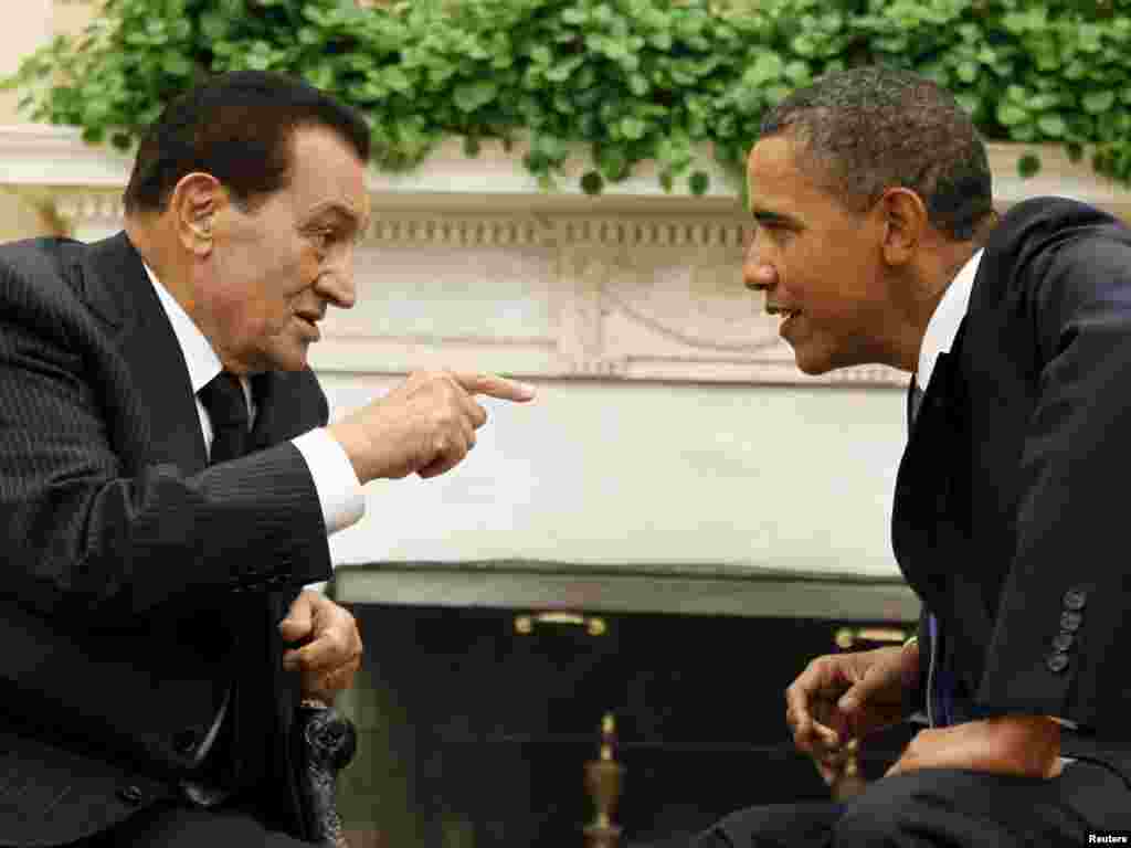 In cursul întrevederii cu președintele Barack Obama la Casa Albă în septembrie 2010.