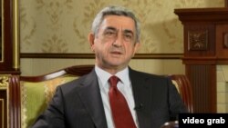 Հայաստանի նախագահ Սերժ Սարգսյանը հարցազրույց է տալիս «Ազատությանը», արխիվ