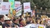 Акция протеста против добычи урана, Бишкек, 26 апреля 2019 года. 