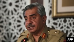 د پاکستاني پوځ د عامه اړیکو څانګې - ای ایس پي ار - مشر میجر جنرل بابر افتخار. (انځور: ارشیف)