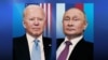 Президент США Джозеф Байден (л) та президент РФ Володимир Путін (п), колаж
