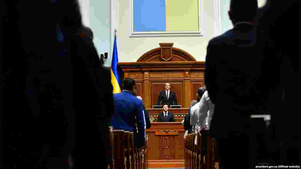 Zelenskiy also said that his top priority is negotiating a cease-fire in Ukraine's eastern Donbas region, where government troops are fighting Russia-backed separatists.