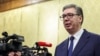 Vučić u obraćanju novinarima u Pekingu, 3. septembar 2025.
