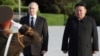 Lideri i Koresë së Veriut, Kim Jong Un, dhe presidenti i Rusisë, Vladimir Putin, në Phenian, 19 qershor 2024.